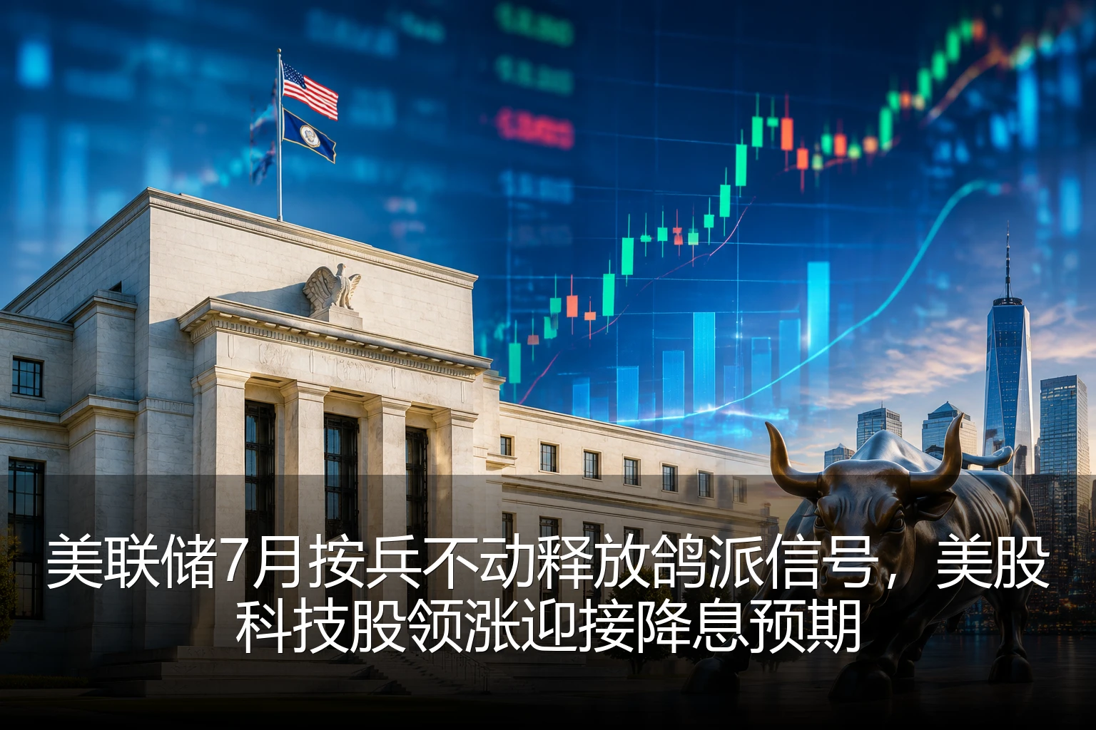 美联储7月按兵不动释放鸽派信号，美股科技股领涨迎接降息预期